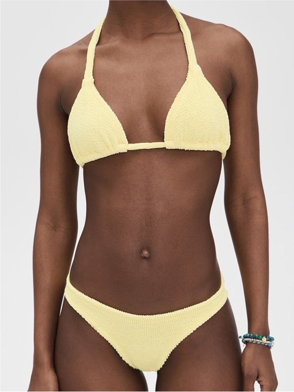 HUNZA G yellow bikini